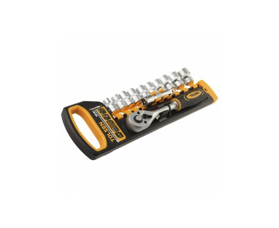 Набор инструментов Tolsen головок торцевых 3/8" 12 предм. "ПРОФІ" (15151), изображение 3 Набор инструментов Tolsen головок торцевых 3/8" 12 предм. "ПРОФІ" (15151), изображение 3