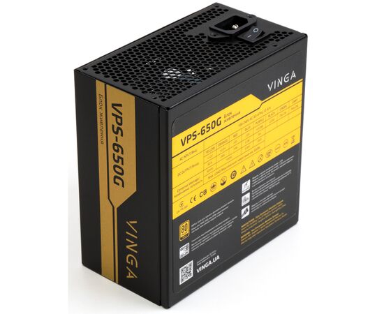 Блок питания Vinga 650W (VPS-650G), изображение 4 Блок питания Vinga 650W (VPS-650G), изображение 4