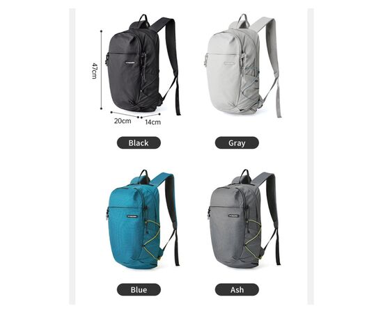 Рюкзак туристический Naturehike CNK2450XB023, 20 л, синій (6927595792834), изображение 5 Рюкзак туристический Naturehike CNK2450XB023, 20 л, синій (6927595792834), изображение 5