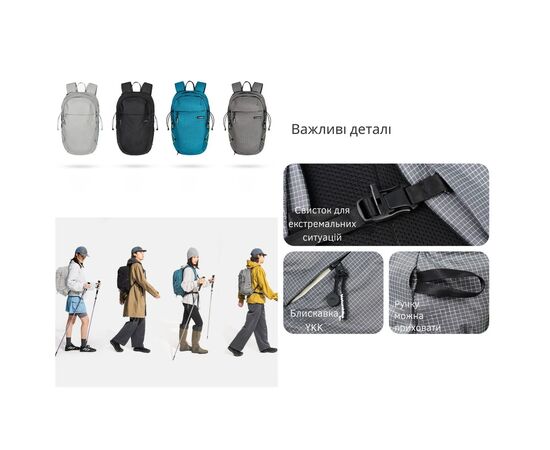 Рюкзак туристический Naturehike CNK2450XB023, 20 л, синій (6927595792834), изображение 7 Рюкзак туристический Naturehike CNK2450XB023, 20 л, синій (6927595792834), изображение 7