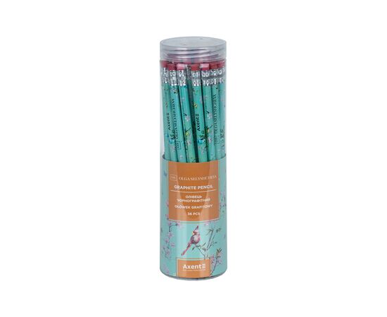 Карандаш графитный Axent OS, Spring круглый, с резинкой, НВ (9009/36-26-A), изображение 2 Карандаш графитный Axent OS, Spring круглый, с резинкой, НВ (9009/36-26-A), изображение 2