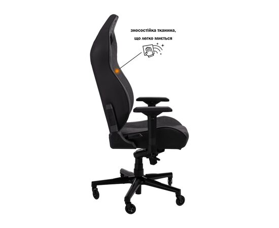 Кресло игровое GT Racer X-8009 Dark Gray/Black (X-8009 Fabric Dark Gray/Black), изображение 4 Кресло игровое GT Racer X-8009 Dark Gray/Black (X-8009 Fabric Dark Gray/Black), изображение 4