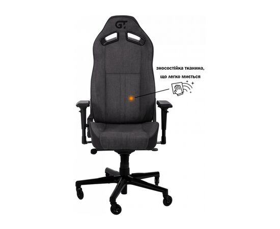 Кресло игровое GT Racer X-8009 Dark Gray/Black (X-8009 Fabric Dark Gray/Black), изображение 5 Кресло игровое GT Racer X-8009 Dark Gray/Black (X-8009 Fabric Dark Gray/Black), изображение 5