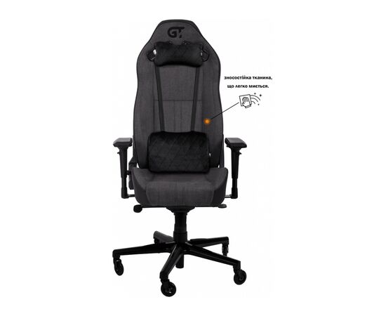 Кресло игровое GT Racer X-8009 Dark Gray/Black (X-8009 Fabric Dark Gray/Black) Кресло игровое GT Racer X-8009 Dark Gray/Black (X-8009 Fabric Dark Gray/Black)