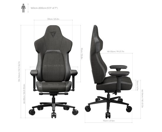 Кресло игровое TX3 Core Loft Black (TEGC-2056101.11), изображение 10 Кресло игровое TX3 Core Loft Black (TEGC-2056101.11), изображение 10