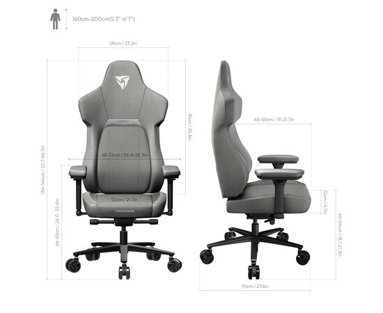 Кресло игровое TX3 Core Loft Grey (TEGC-2056101.41), изображение 10 Кресло игровое TX3 Core Loft Grey (TEGC-2056101.41), изображение 10