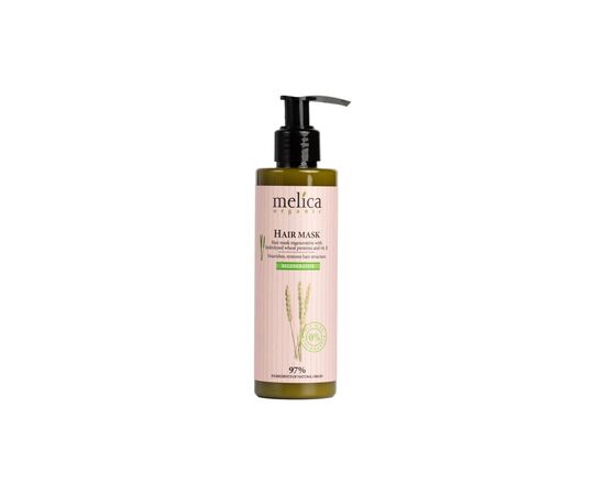 Маска для волос Melica Organic Regenerative Hair Mask С протеинами пшеницы и витамином Е 200 мл (4770416004218) Маска для волос Melica Organic Regenerative Hair Mask С протеинами пшеницы и витамином Е 200 мл (4770416004218)