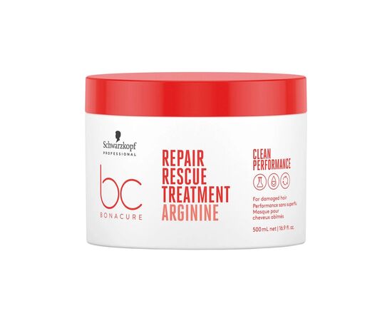 Маска для волосся Schwarzkopf Professional BC Bonacure Repair Rescue Treatment Arginine 500 мл (4045787723830) Маска для волосся Schwarzkopf Professional BC Bonacure Repair Rescue Treatment Arginine 500 мл (4045787723830)