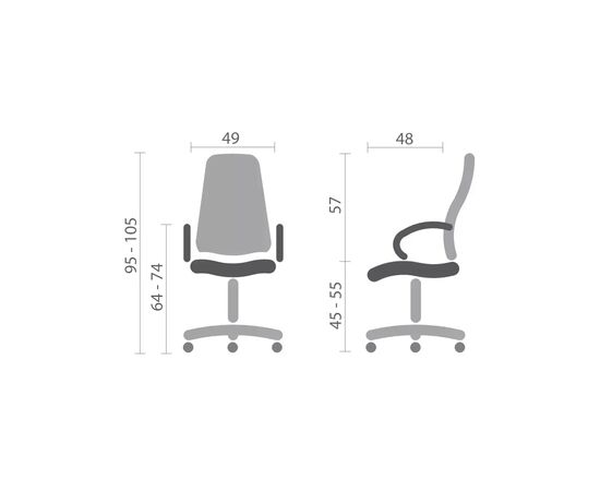 Офісне крісло Special4You Lund black (E7481), зображення 7 Офісне крісло Special4You Lund black (E7481), зображення 7