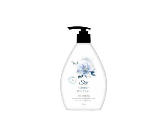 Гель для душа Shik Deluxe Pure & Care Silk Proteins 900 г (4823107607240), изображение 2 Гель для душа Shik Deluxe Pure & Care Silk Proteins 900 г (4823107607240), изображение 2