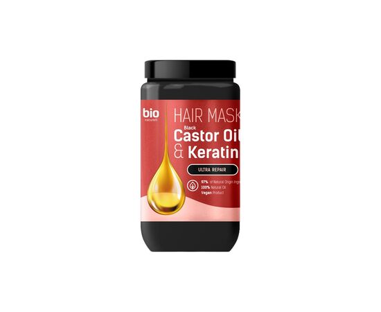 Маска для волос Bio Naturell Castor Oil & Keratin 946 мл (4820168434037) Маска для волос Bio Naturell Castor Oil & Keratin 946 мл (4820168434037)
