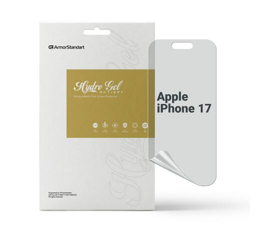 Пленка защитная Armorstandart hydrogel Anti-spy Apple iPhone 17 (ARM86179)