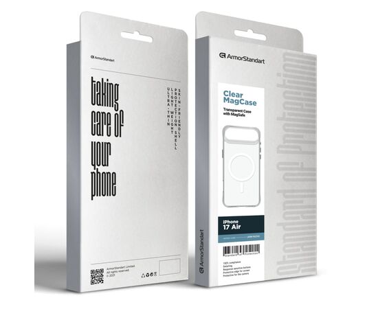 Чехол для мобильного телефона Armorstandart Clear MagCase Apple iPhone 17 Air Transparent (ARM86254), изображение 5