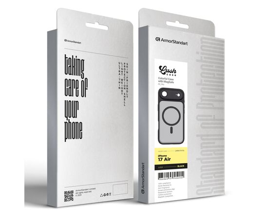 Чохол до мобільного телефона Armorstandart Lush MagCase Apple iPhone 17 Air Black (ARM87476), зображення 3