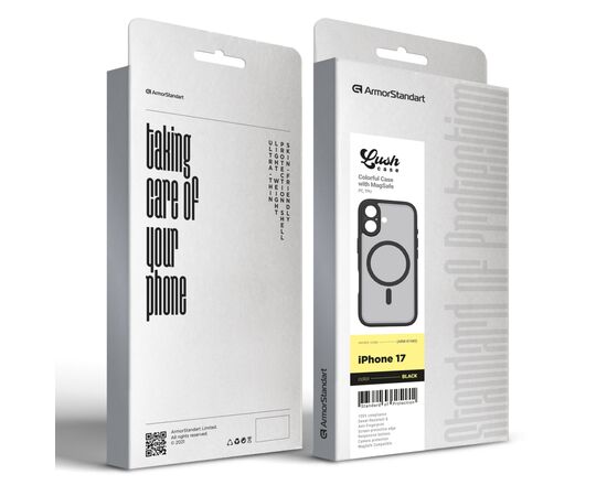 Чохол до мобільного телефона Armorstandart Lush MagCase Apple iPhone 17 Black (ARM87480), зображення 3