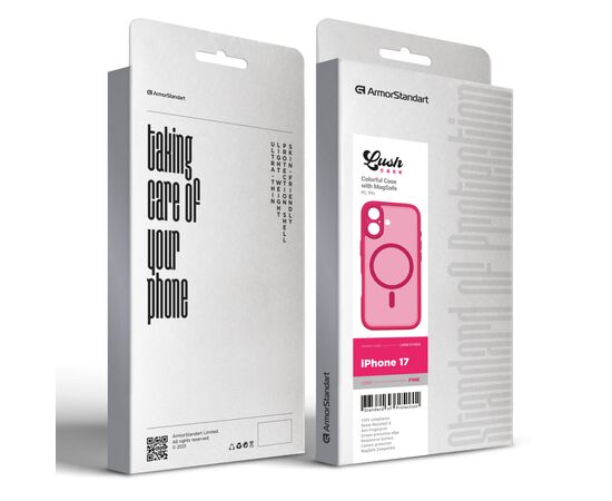 Чехол для мобильного телефона Armorstandart Lush MagCase Apple iPhone 17 Pink (ARM87484), изображение 3