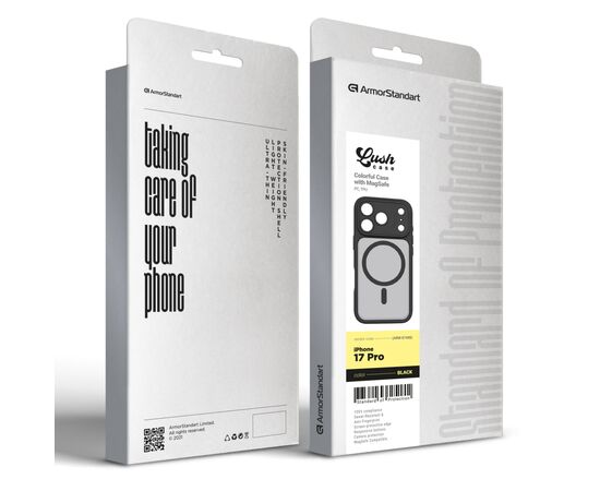 Чохол до мобільного телефона Armorstandart Lush MagCase Apple iPhone 17 Pro Black (ARM87488), зображення 3