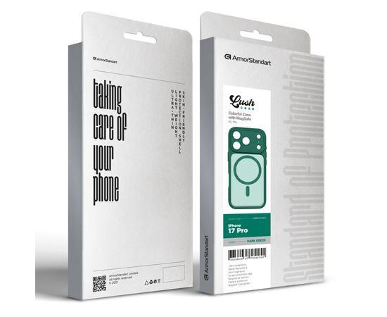 Чехол для мобильного телефона Armorstandart Lush MagCase Apple iPhone 17 Pro Dark Green (ARM87491), изображение 3