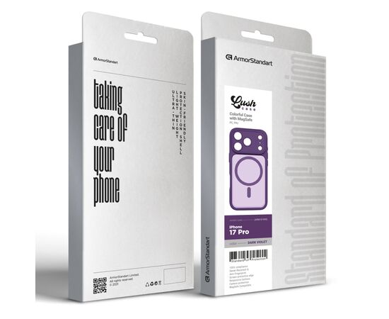 Чехол для мобильного телефона Armorstandart Lush MagCase Apple iPhone 17 Pro Dark Violet (ARM87490), изображение 3