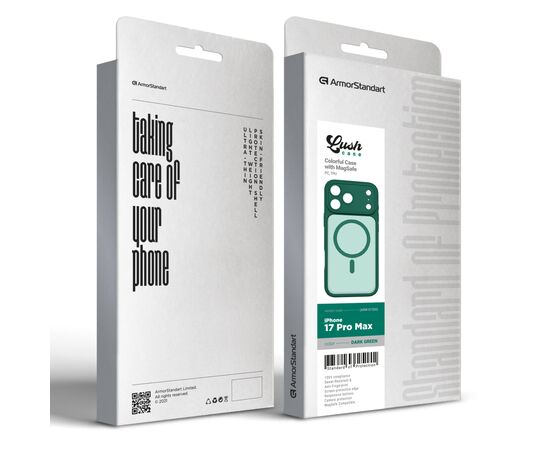 Чехол для мобильного телефона Armorstandart Lush MagCase Apple iPhone 17 Pro Max Dark Green (ARM87500), изображение 3