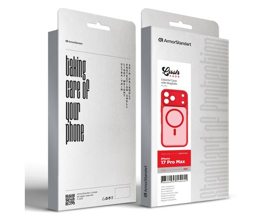 Чехол для мобильного телефона Armorstandart Lush MagCase Apple iPhone 17 Pro Max Red (ARM87504), изображение 3