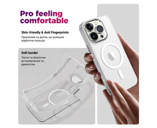 Чехол для мобильного телефона Armorstandart Unit MagCase Apple iPhone 17 Matte Clear (ARM86283), изображение 2