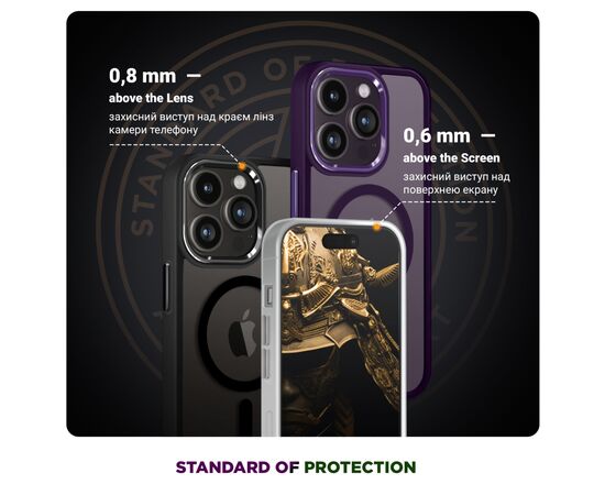 Чехол для мобильного телефона Armorstandart Unit MagCase Apple iPhone 17 Matte Clear (ARM86283), изображение 4