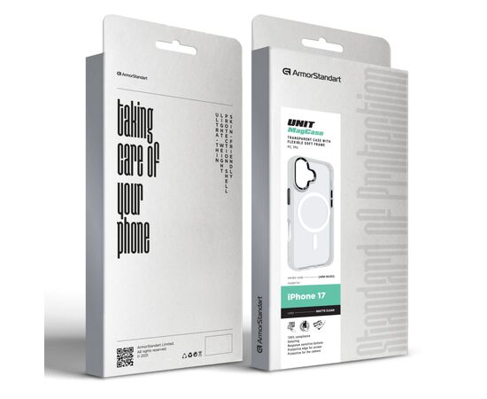 Чехол для мобильного телефона Armorstandart Unit MagCase Apple iPhone 17 Matte Clear (ARM86283), изображение 6