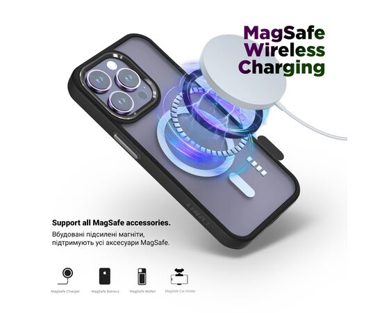 Чохол до мобільного телефона Armorstandart Unit MagCase Apple iPhone 17 Pro Black (ARM86289), зображення 3