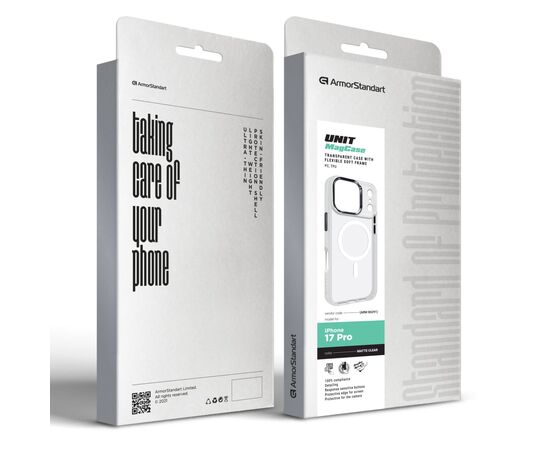 Чохол до мобільного телефона Armorstandart Unit MagCase Apple iPhone 17 Pro Matte Clear (ARM86291), зображення 6