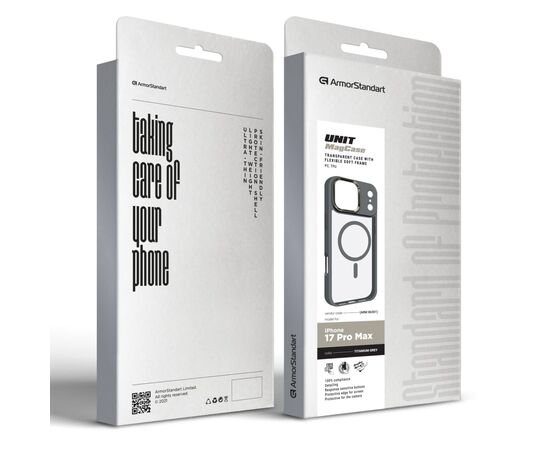 Чохол до мобільного телефона Armorstandart Unit MagCase Apple iPhone 17 Pro Max Titanium Grey (ARM86301), зображення 2