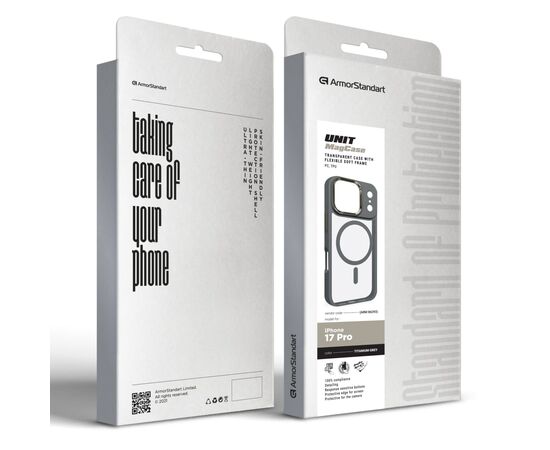 Чехол для мобильного телефона Armorstandart Unit MagCase Apple iPhone 17 Pro Titanium Grey (ARM86293), изображение 2
