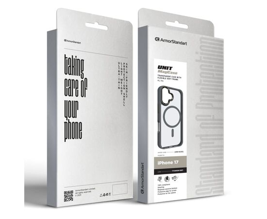 Чехол для мобильного телефона Armorstandart Unit MagCase Apple iPhone 17 Titanium Grey (ARM86285), изображение 2