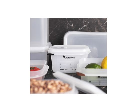 Пищевой контейнер MasterPro Foodies collection білий 1,8 л (BGEU-2942), изображение 3 Пищевой контейнер MasterPro Foodies collection білий 1,8 л (BGEU-2942), изображение 3