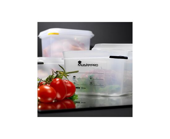 Пищевой контейнер MasterPro Foodies collection білий 1,8 л (BGEU-2942), изображение 4 Пищевой контейнер MasterPro Foodies collection білий 1,8 л (BGEU-2942), изображение 4