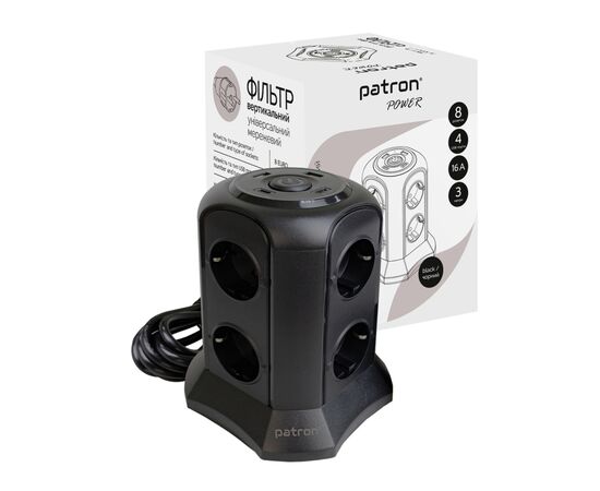Сетевой фильтр питания Patron SP-1683-USBT Сетевой фильтр питания Patron SP-1683-USBT
