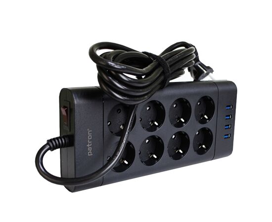 Сетевой фильтр питания Patron SP-1683-USB, изображение 2 Сетевой фильтр питания Patron SP-1683-USB, изображение 2