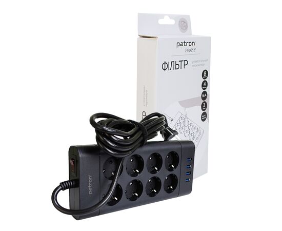 Сетевой фильтр питания Patron SP-1683-USB Сетевой фильтр питания Patron SP-1683-USB