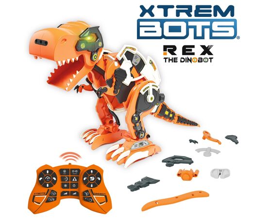 Интерактивная игрушка BlueRocket Роботизированная игрушка-конструктор Дино Рекс STEM (XT3803086)
