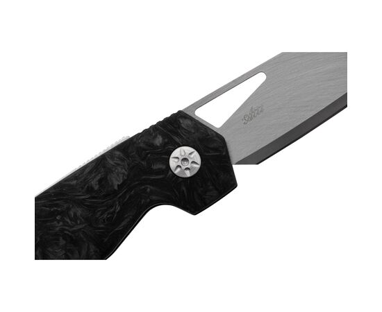 Нож Maserin W1 Tungsteno, карбід вольфрама, fat carbon, чорний (373/WTN), изображение 4 Нож Maserin W1 Tungsteno, карбід вольфрама, fat carbon, чорний (373/WTN), изображение 4
