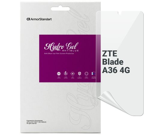 Пленка защитная Armorstandart hydrogel Anti-Blue ZTE Blade A36 4G (ARM88887)