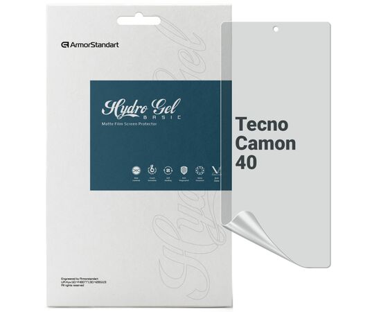 Пленка защитная Armorstandart hydrogel Matte Tecno Camon 40 (CM5) (ARM88886)