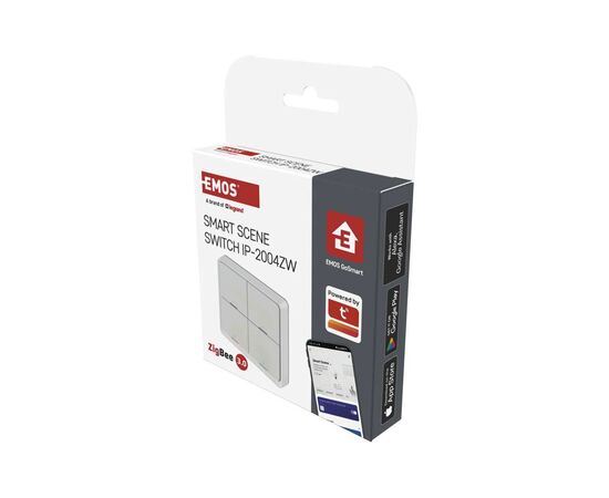 Розумний вимикач EMOS H5013 4 buttons ZigBee 3.0 White (H5013), зображення 10 Розумний вимикач EMOS H5013 4 buttons ZigBee 3.0 White (H5013), зображення 10