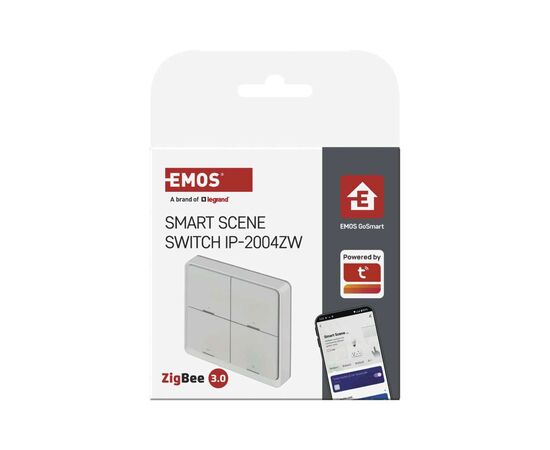 Розумний вимикач EMOS H5013 4 buttons ZigBee 3.0 White (H5013), зображення 9 Розумний вимикач EMOS H5013 4 buttons ZigBee 3.0 White (H5013), зображення 9