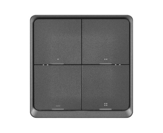 Розумний вимикач EMOS H5016 4 buttons ZigBee 3.0 Black (H5016), зображення 4 Розумний вимикач EMOS H5016 4 buttons ZigBee 3.0 Black (H5016), зображення 4