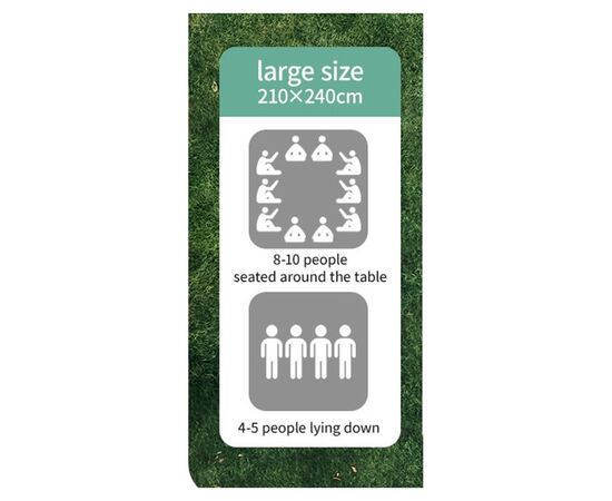 Туристический коврик Naturehike 210х240 см CNK2350WS010 Бежевий з котами (6976507661720), изображение 3 Туристический коврик Naturehike 210х240 см CNK2350WS010 Бежевий з котами (6976507661720), изображение 3