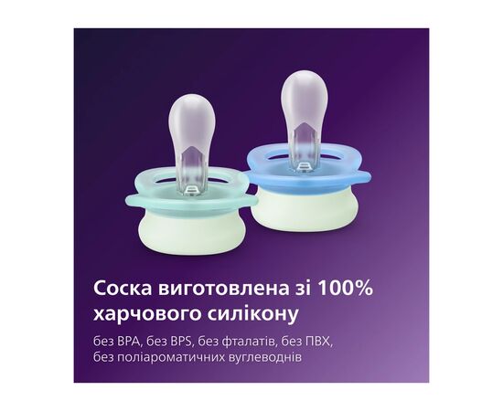 Пустышка Philips AVENT Ultra Start 0+ місяців 2 шт, бірюз (SCF075/18), изображение 8 Пустышка Philips AVENT Ultra Start 0+ місяців 2 шт, бірюз (SCF075/18), изображение 8