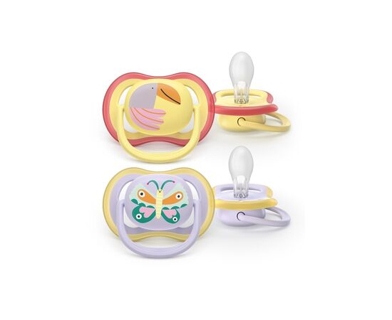Пустышка Philips AVENT Ultra Air 0-6 місяців 2 шт жовто-фіолетова (SCF087/04) Пустышка Philips AVENT Ultra Air 0-6 місяців 2 шт жовто-фіолетова (SCF087/04)