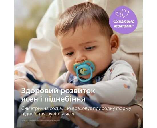 Пустышка Philips AVENT Ultra Air 6-18 місяців 2 шт, зелено-блакитна (SCF087/11), изображение 3 Пустышка Philips AVENT Ultra Air 6-18 місяців 2 шт, зелено-блакитна (SCF087/11), изображение 3