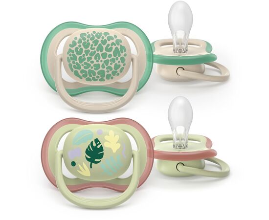 Пустышка Philips AVENT Ultra Air 6-18 місяців 2 шт зелено-бежева (SCF087/17) Пустышка Philips AVENT Ultra Air 6-18 місяців 2 шт зелено-бежева (SCF087/17)